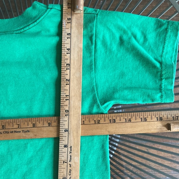 Vintage 90s green Camp tee size youth 6-8 - Picture 6 of 7
